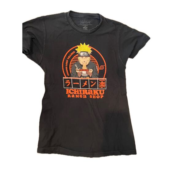 Naruto Shippuden Ichiraku Ramen Shop Black T-Shirt Mens M - Picture 1 of 3